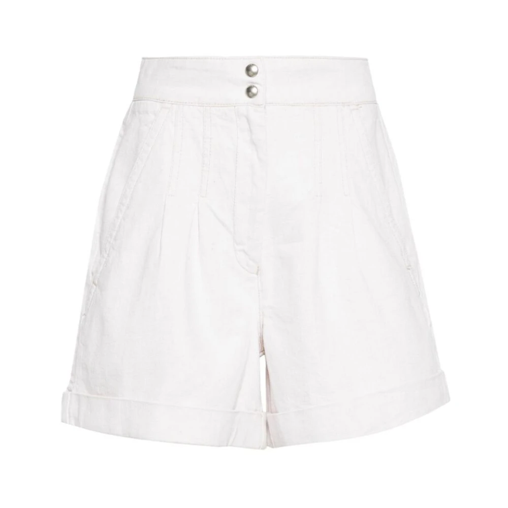 IRO Hoge Taille Twill Shorts White Dames