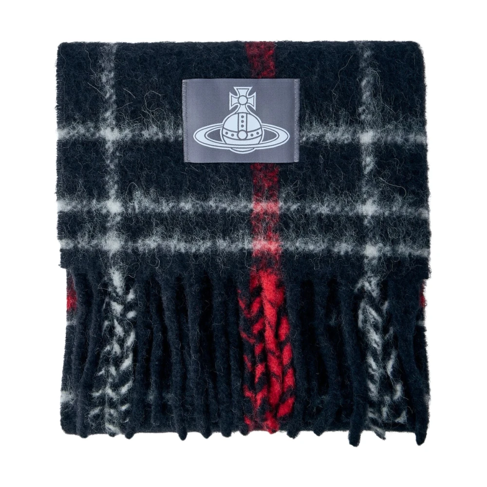 Vivienne Westwood Chunky Check Scarf Chunky Check Black  Unisex - Image 4
