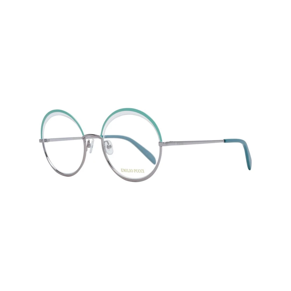 EMILIO PUCCI Stijlvolle Groene Half-Rim Optische Monturen Green Dames