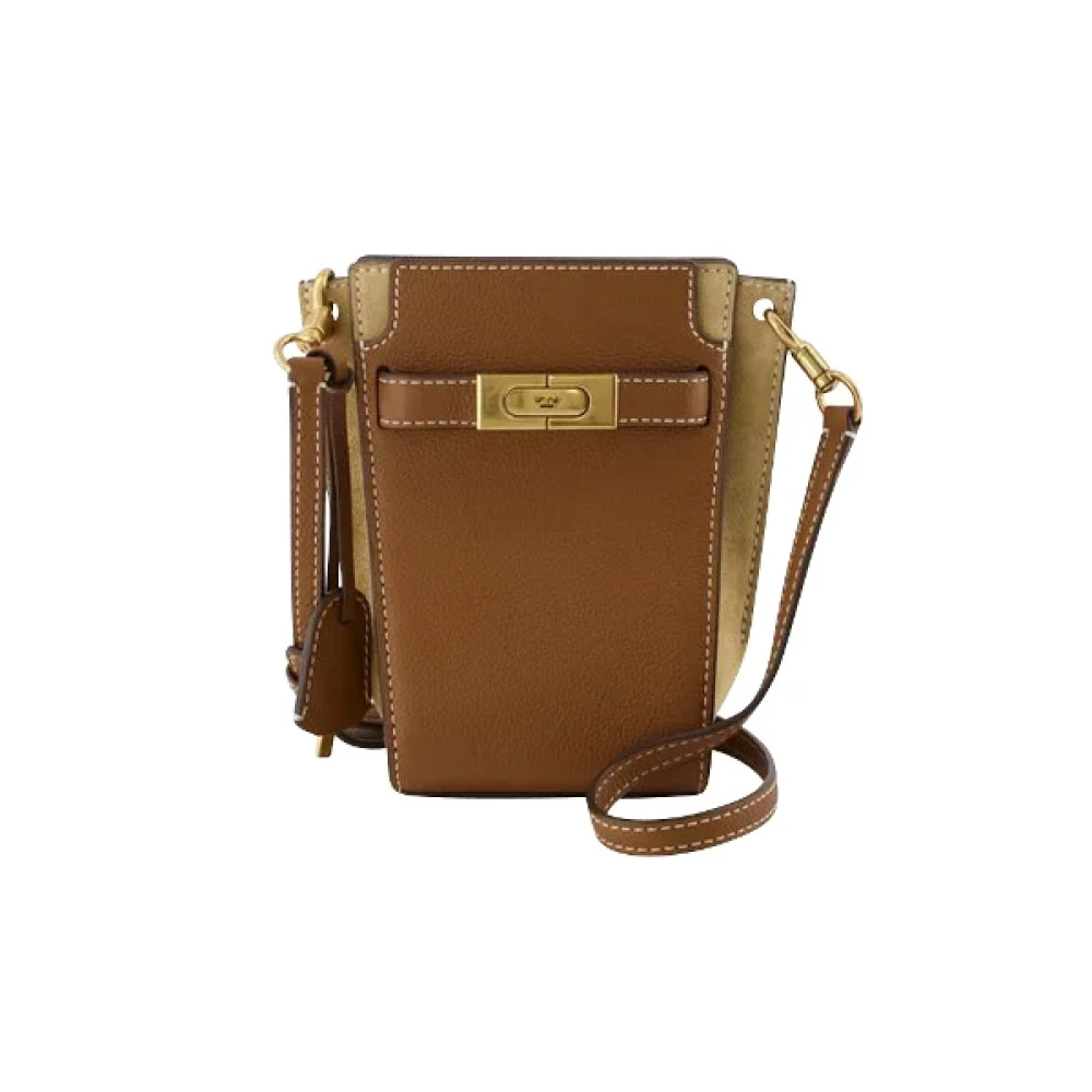 TORY BURCH Leather shoulder-bags Brown Dames