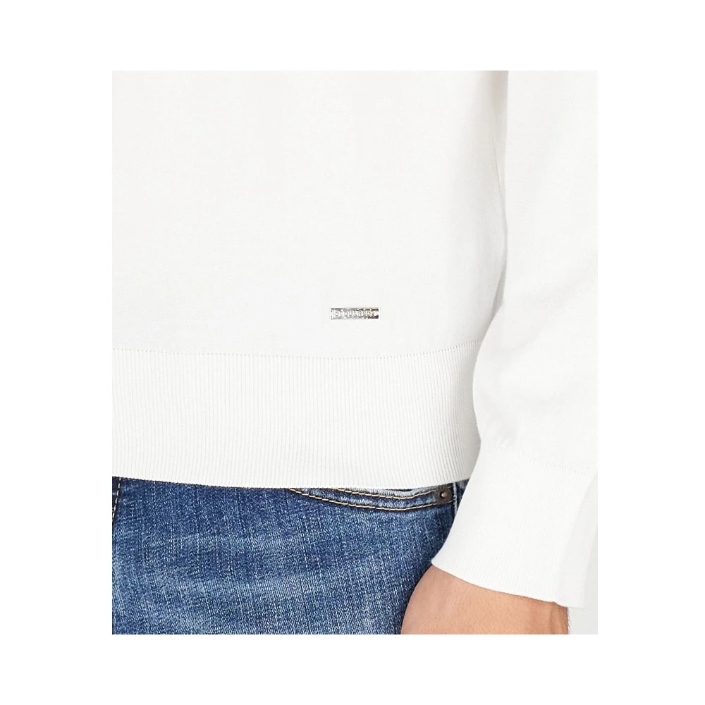 Dsquared2 Ronde Hals Jersey met Lange Mouwen White Heren