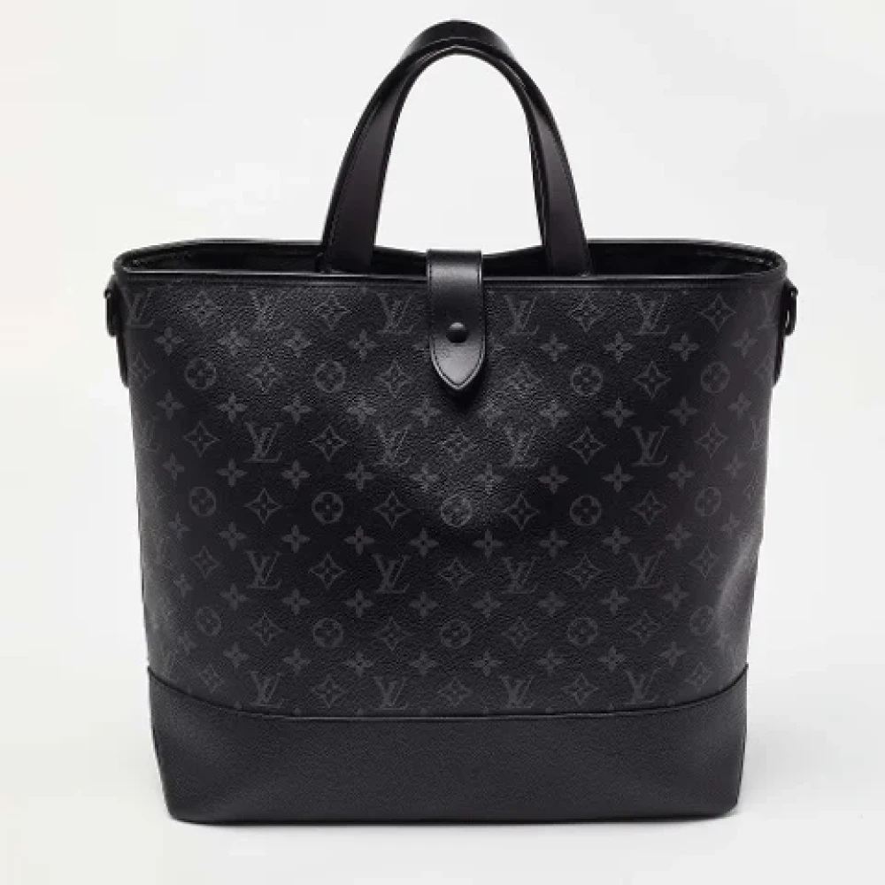 Louis Vuitton Vintage Pre-owned Coated canvas totes Black Heren