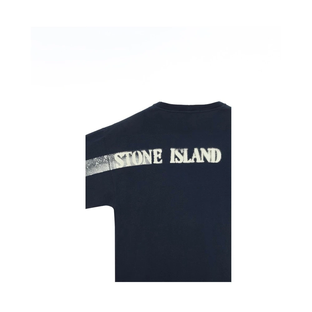 Stone Island T-Shirts Blue Heren