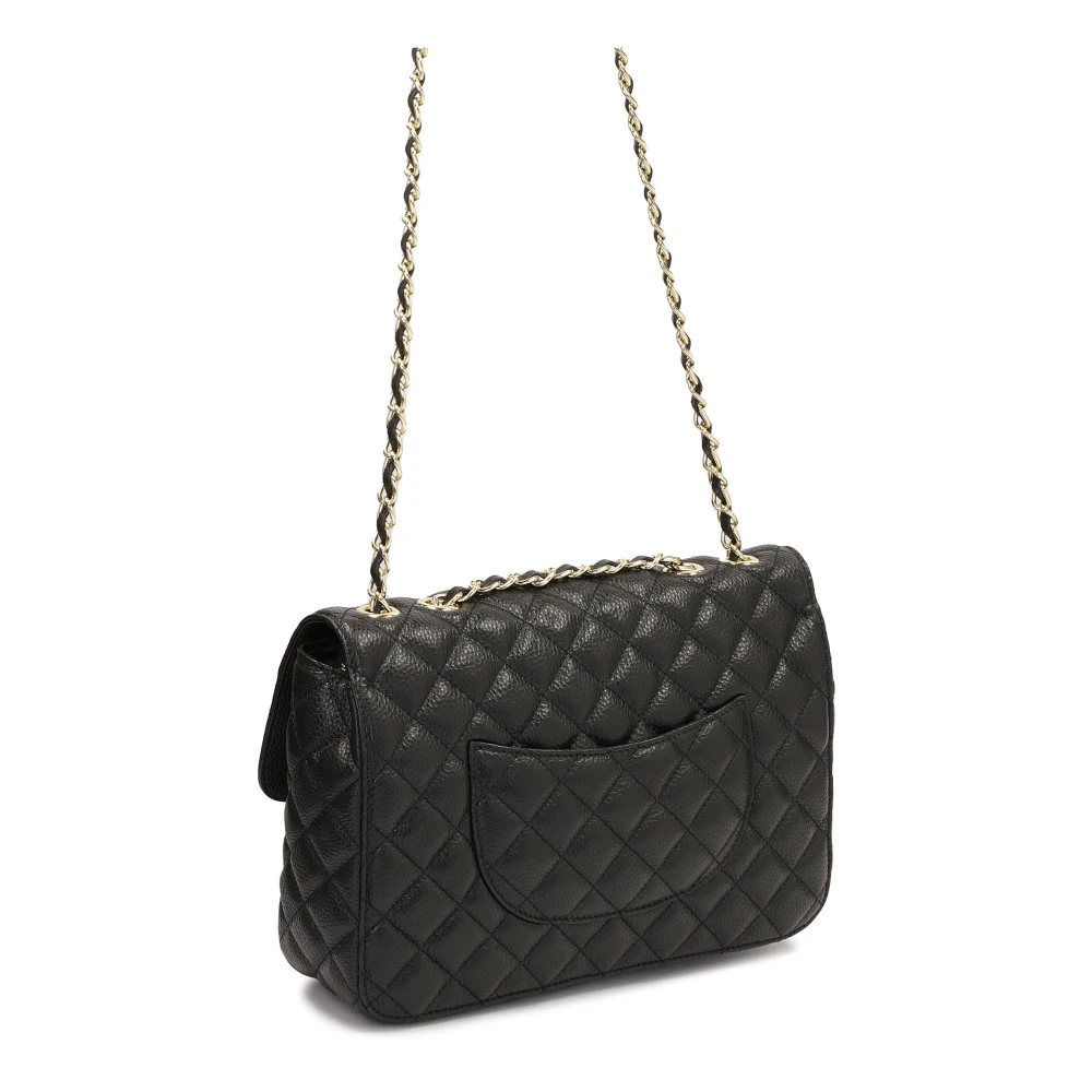 Kazar Gewatteerde handtas versierd met hangerketting Black Dames