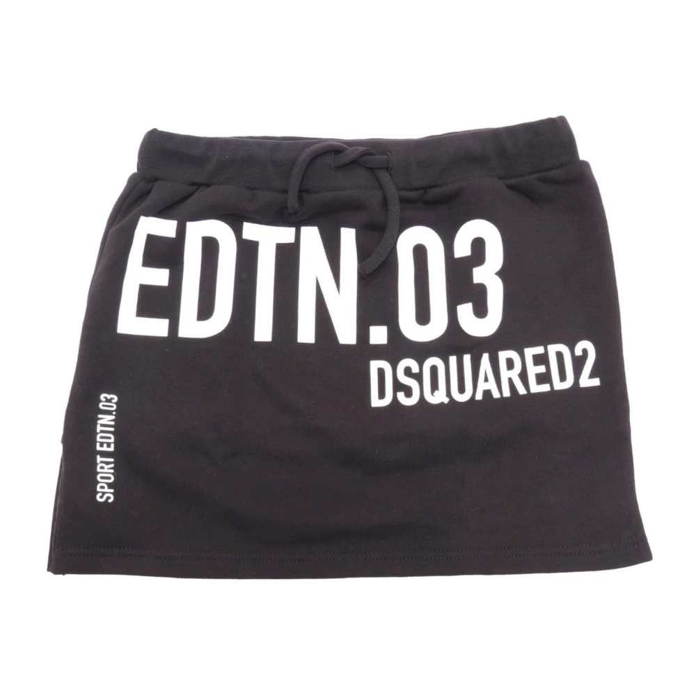 Dsquared2 Black Kids Skirts, Female, 12 Y, 7572Ah Gonna Felpa Skirt