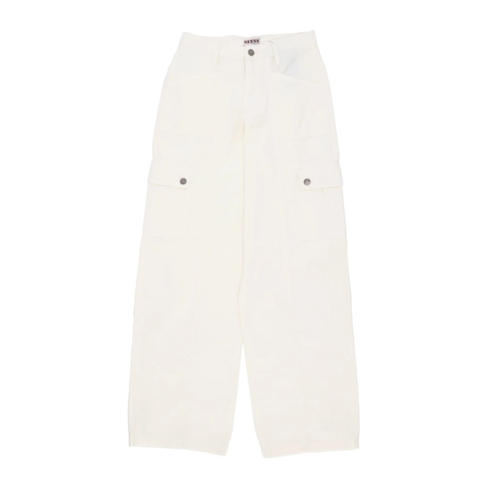 Guess Cargo Utility Broek White Dames