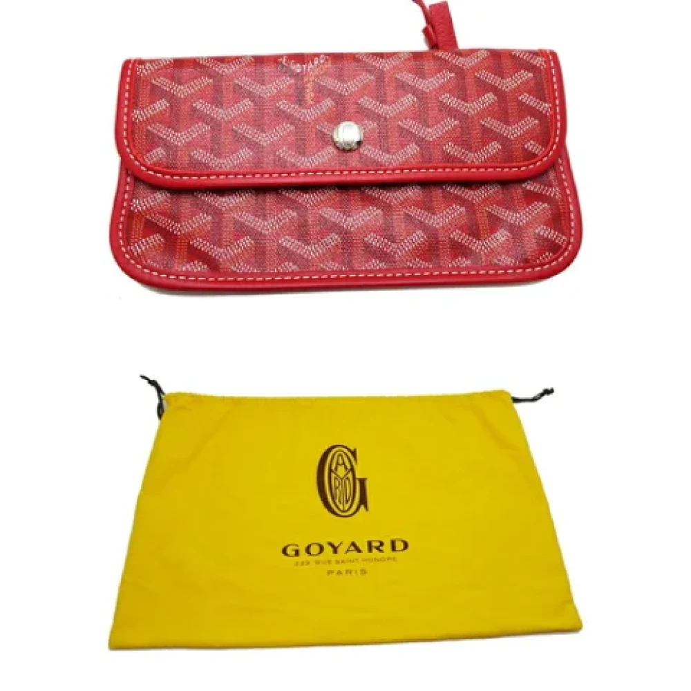 Goyard Vintage Pre-owned Leather handbags Red Dames