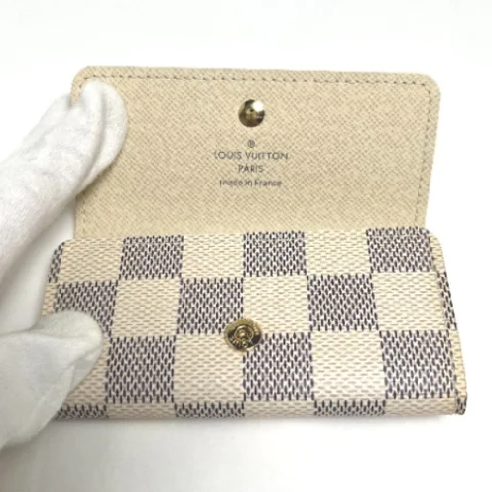 Louis Vuitton Vintage Pre-owned Canvas key-holders Beige Dames