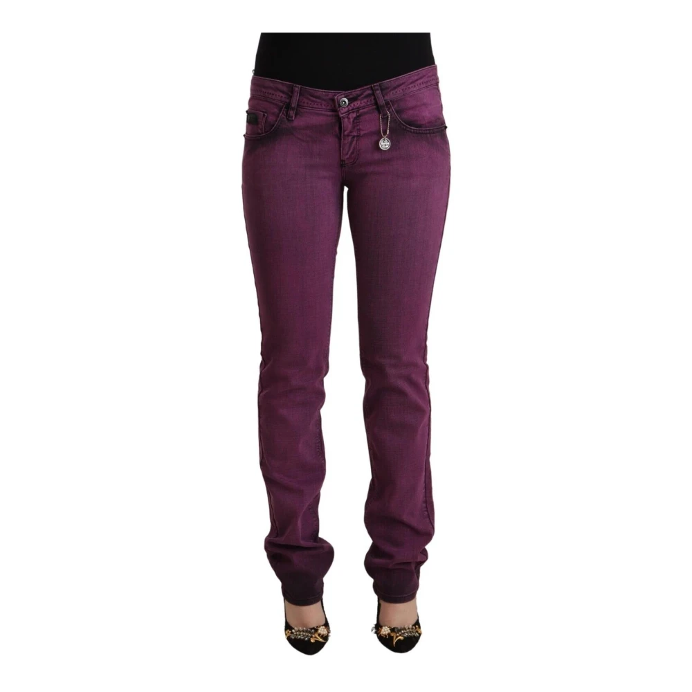 Costume National Women's Purple Slim Fit Denim Jeans