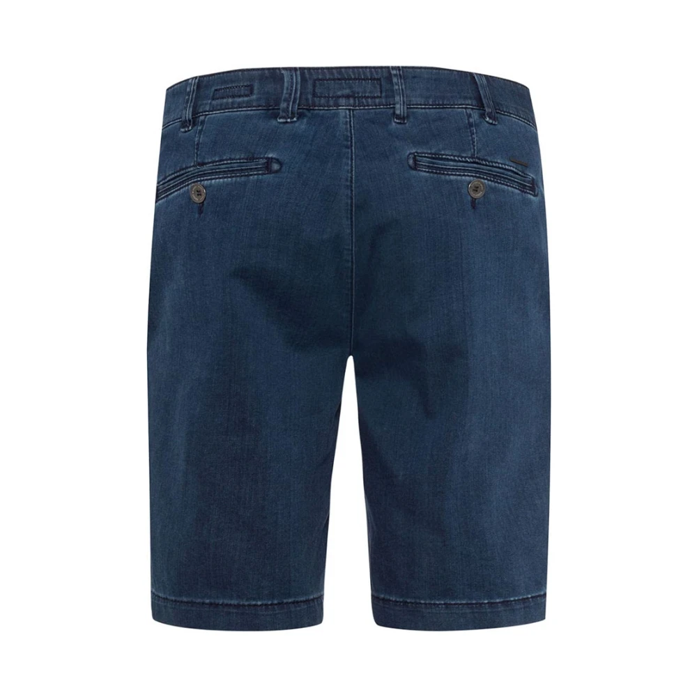 BRAX Blauwe Shorts Stijl Burt Blue Heren