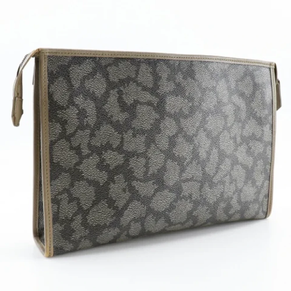 Yves Saint Laurent Vintage Pre-owned Leather clutches Brown Dames