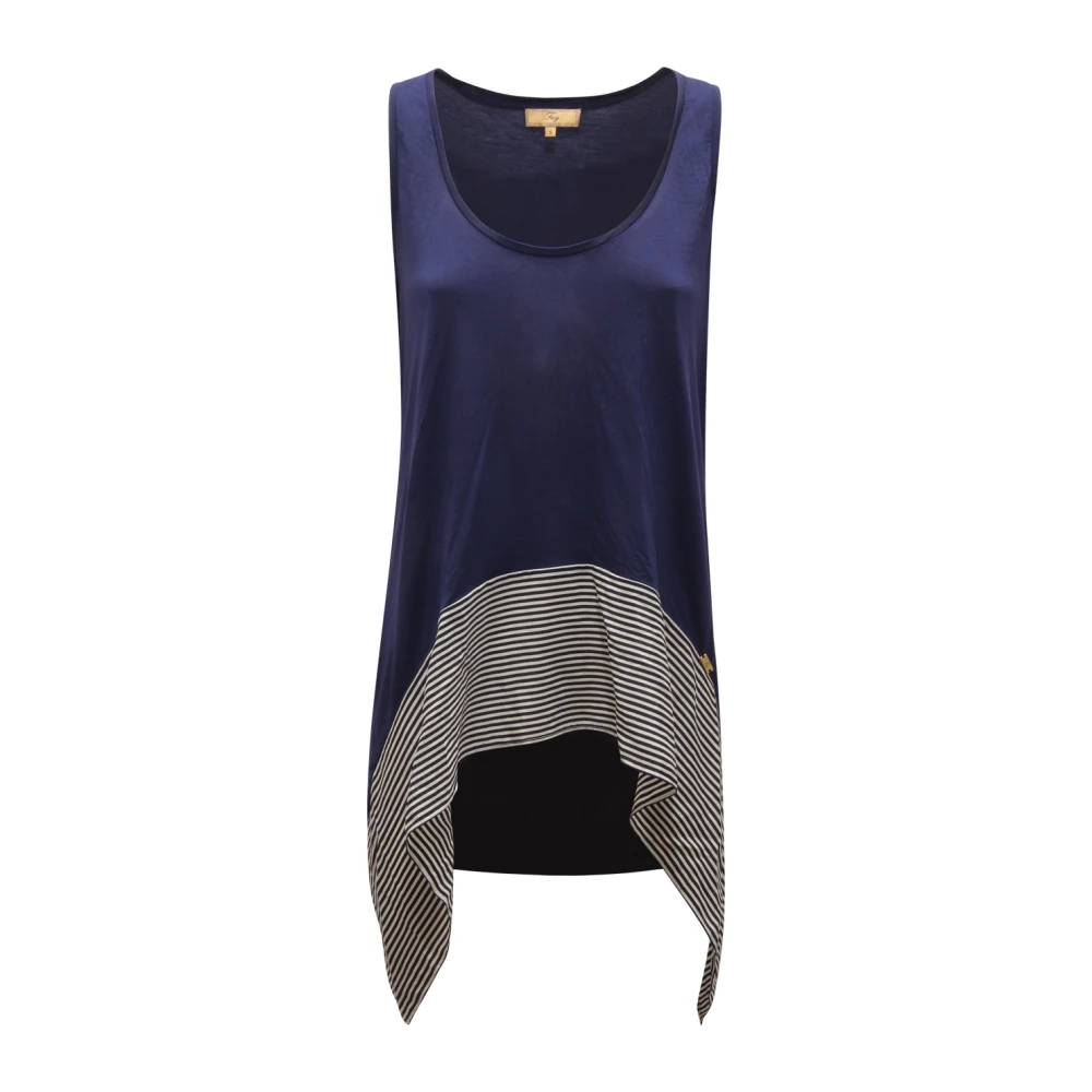 Fay - Tops > T-Shirts - Blue - Fay - Modalova