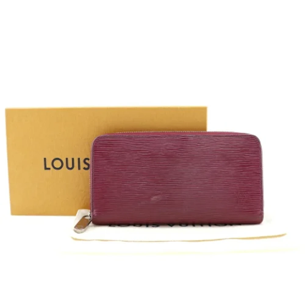 Louis Vuitton Vintage Pre-owned Leather wallets Red Dames