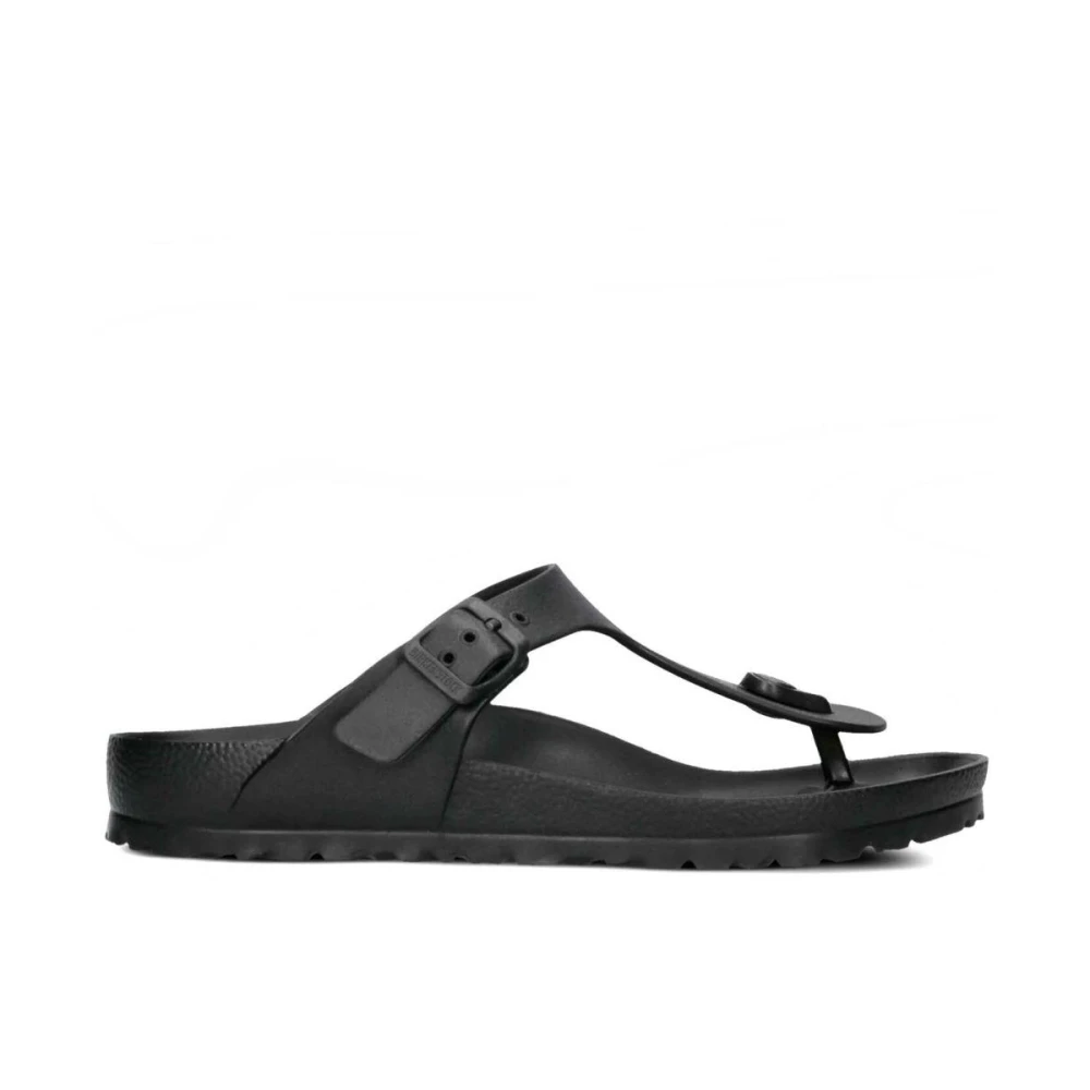 Birkenstock Men's Black Flip Flops, 12 Uk, Gizeh Essentials Eva Sandals Regular