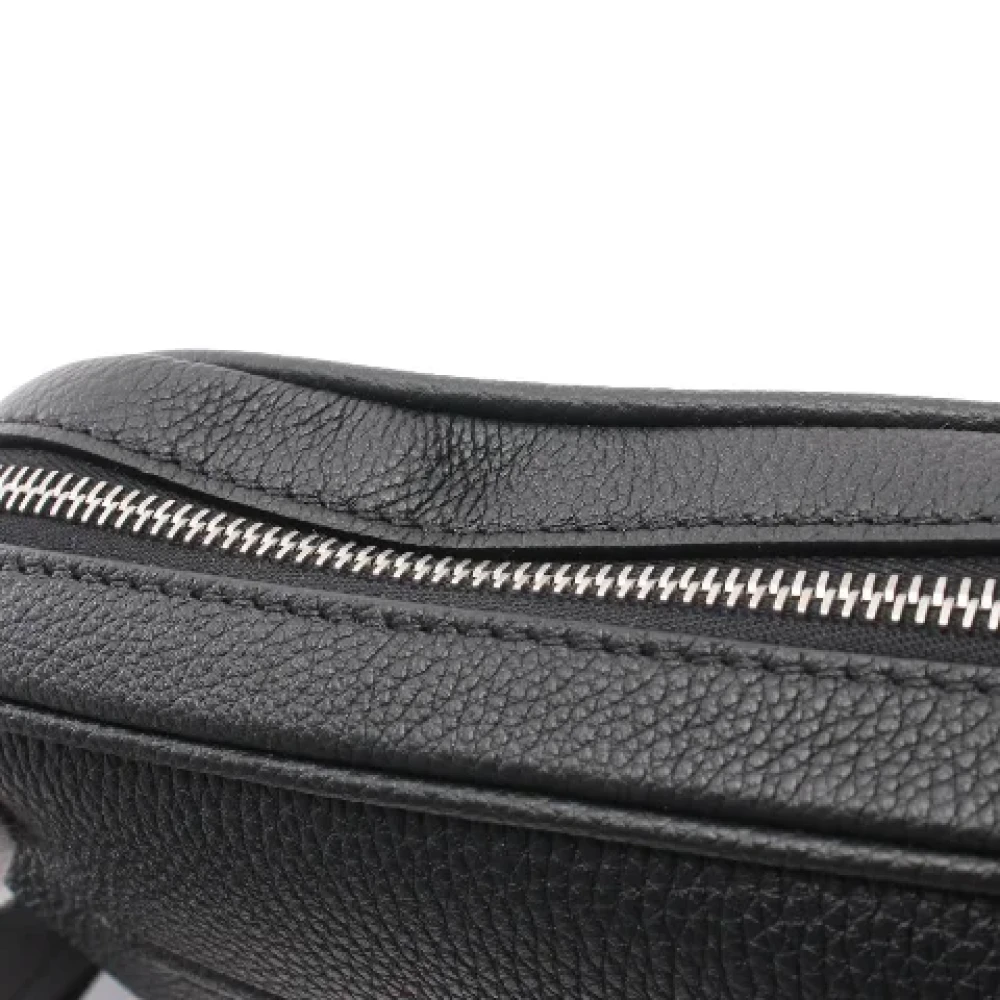 Fendi Vintage Pre-owned Leather shoulder-bags Black Heren