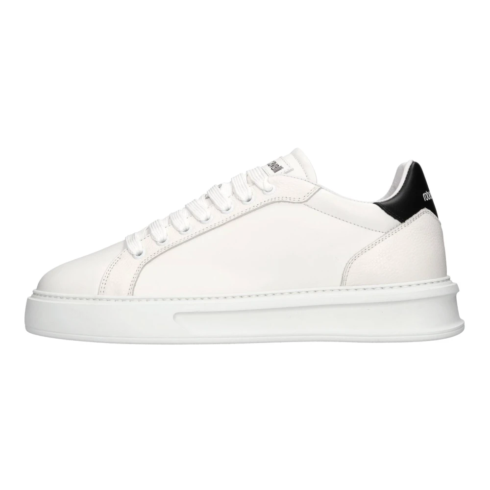 Roberto Cavalli Hombre Blanco Zapatos, Talla: 44 Eu