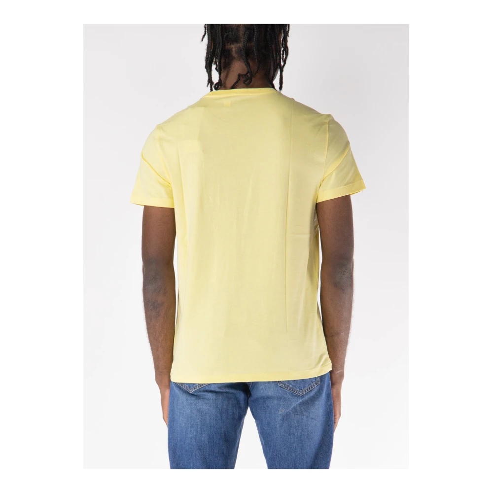 Polo Ralph Lauren Geborduurd T-shirt met korte mouwen en ronde hals Yellow Heren