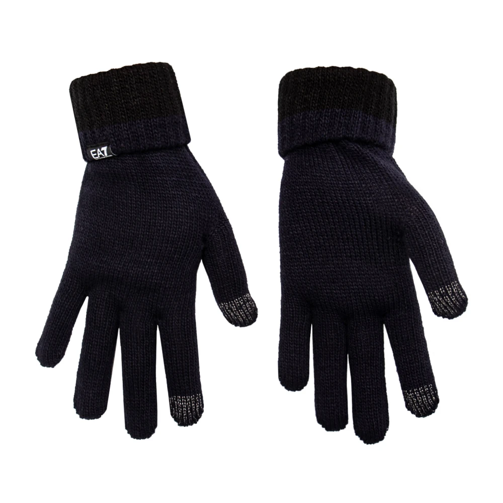 Emporio Armani Ea7 Blå Eleganta Handskar