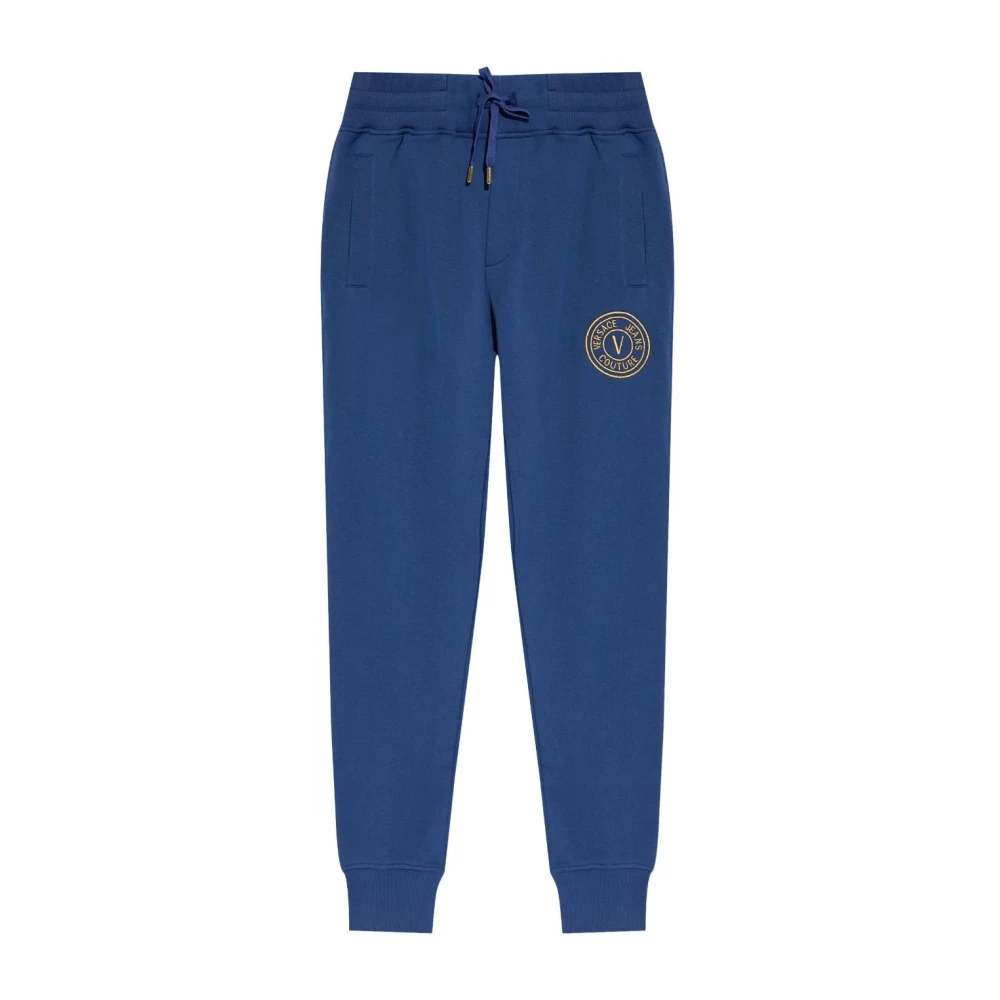 Versace Jeans Couture Blauwe Sweatpants voor Mannen Blue Heren