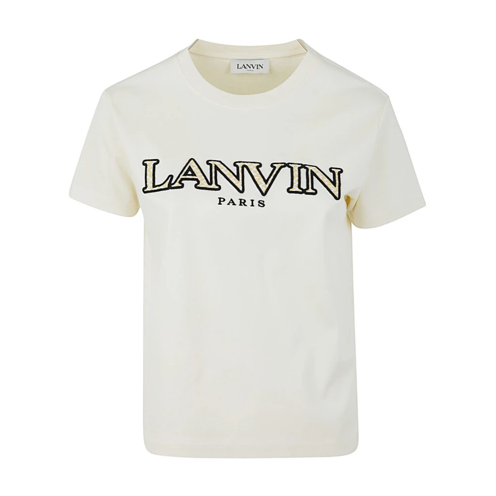 Lanvin Klassieke Tee-Shirt in Milk White Dames