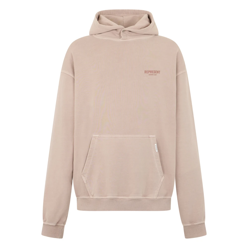 Represent Men's Beige Hoodies, M, Owners Club Hoodie