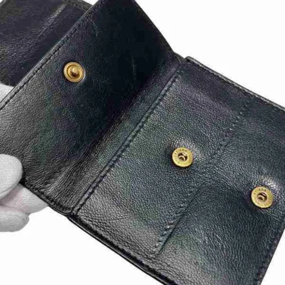 Balenciaga Vintage Pre-owned Leather wallets Black Dames