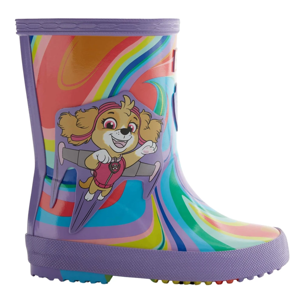 Hunter Kids' First Paw Patrol Skye Wellington Boots, Purple, Size 4 Younger - Image 4
