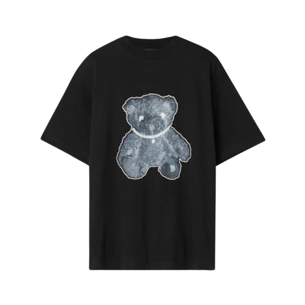 We11Done Teddy Bear Glow T-shirt Zwart Black Heren