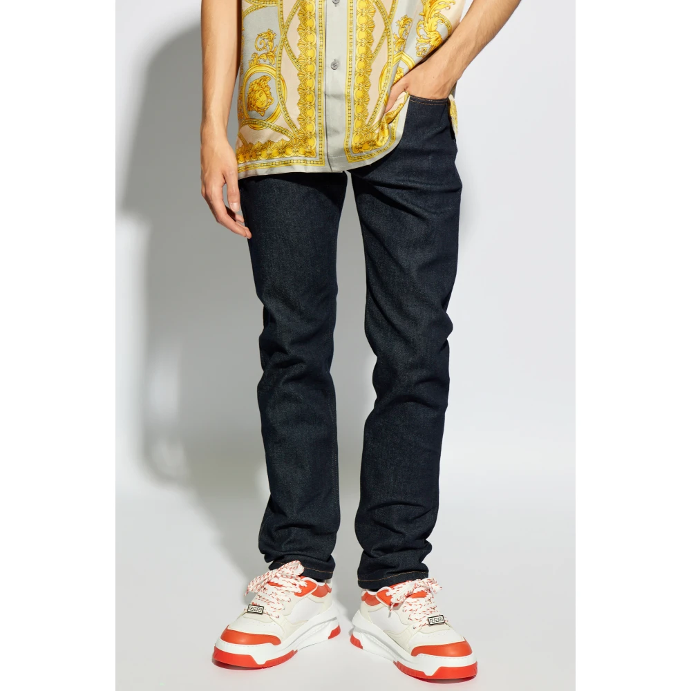 Versace Tapered leg jeans Blue Heren