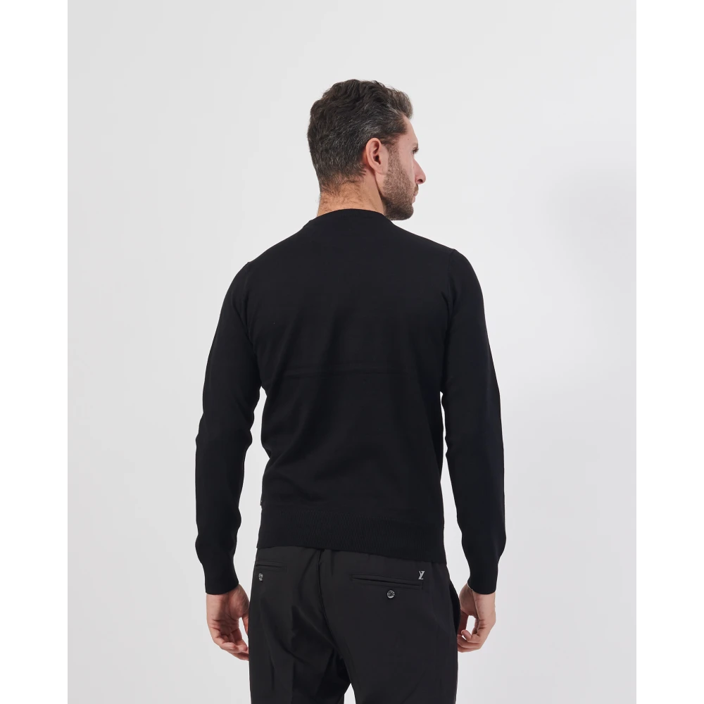 Richmond Zwarte Crewneck Sweater Regular Fit Black Heren
