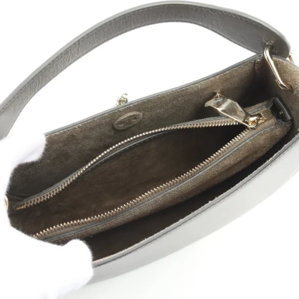 Chloé Pre-owned Leather handbags Gray Dames
