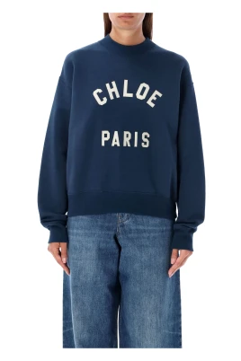Navy Stickat AW25 Crew Neck Sweater