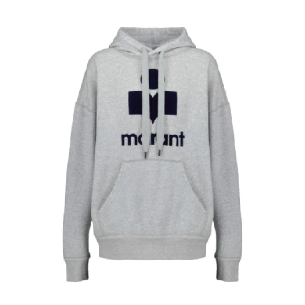 Isabel marant Katoenen sweatshirt in ecru smaragd Gray Dames