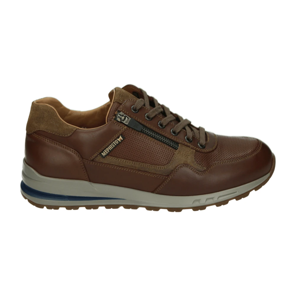 Mephisto Casual leren schoenen in cognac Heren Schoenen Bruin