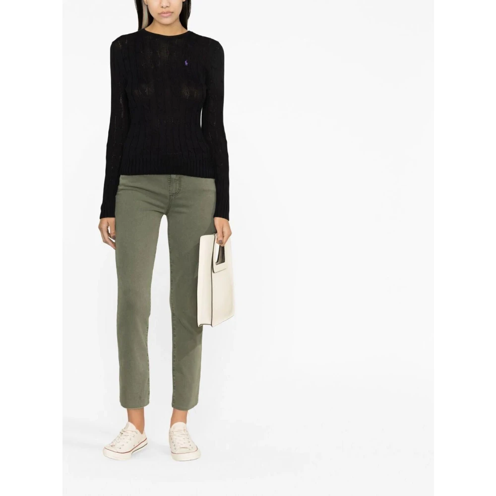 Ralph Lauren Zwarte Polo Pullover Trui Black Dames