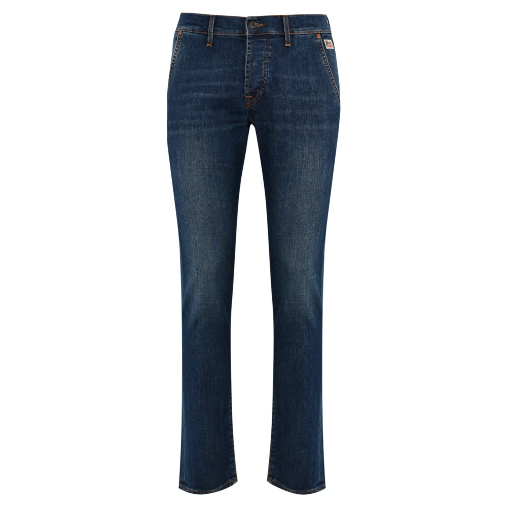 Roy Roger's Slim Fit Denim Broek Blue Heren