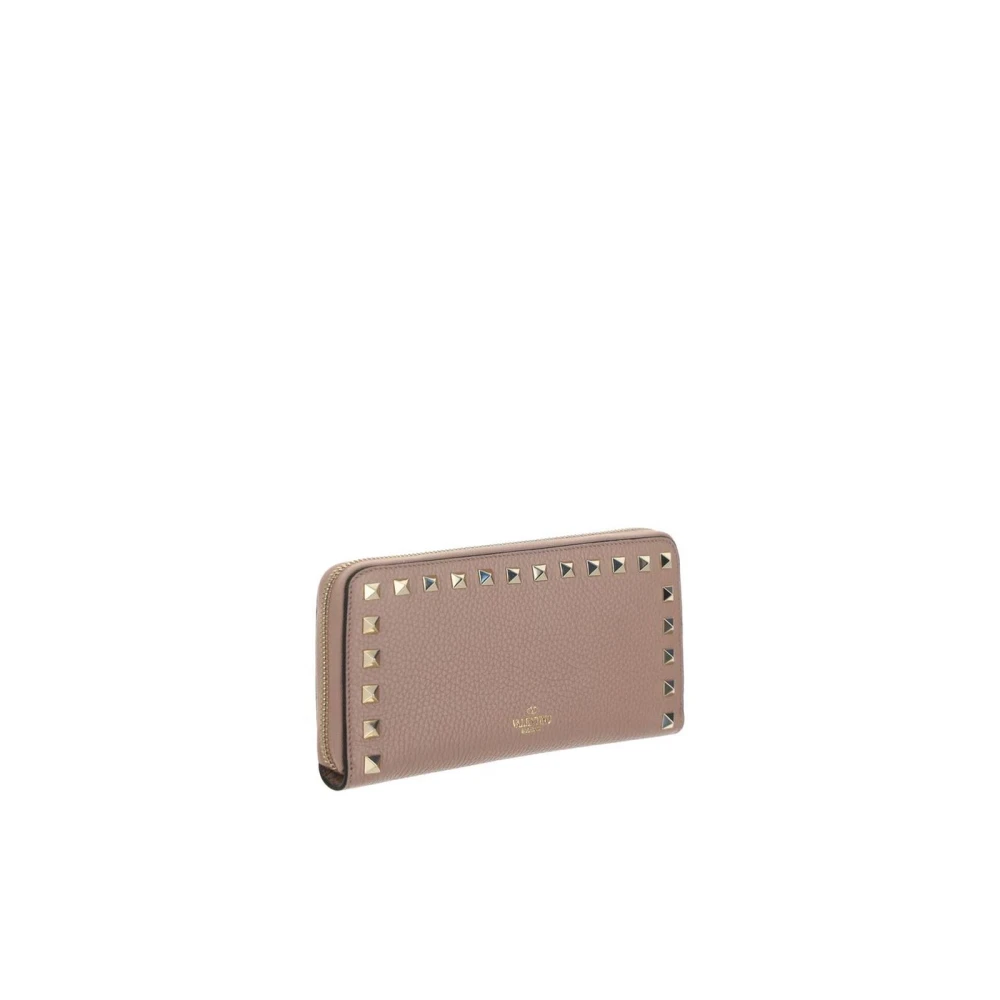 Valentino Garavani Rockstud ritsportemonnee in Poudre Pink Dames