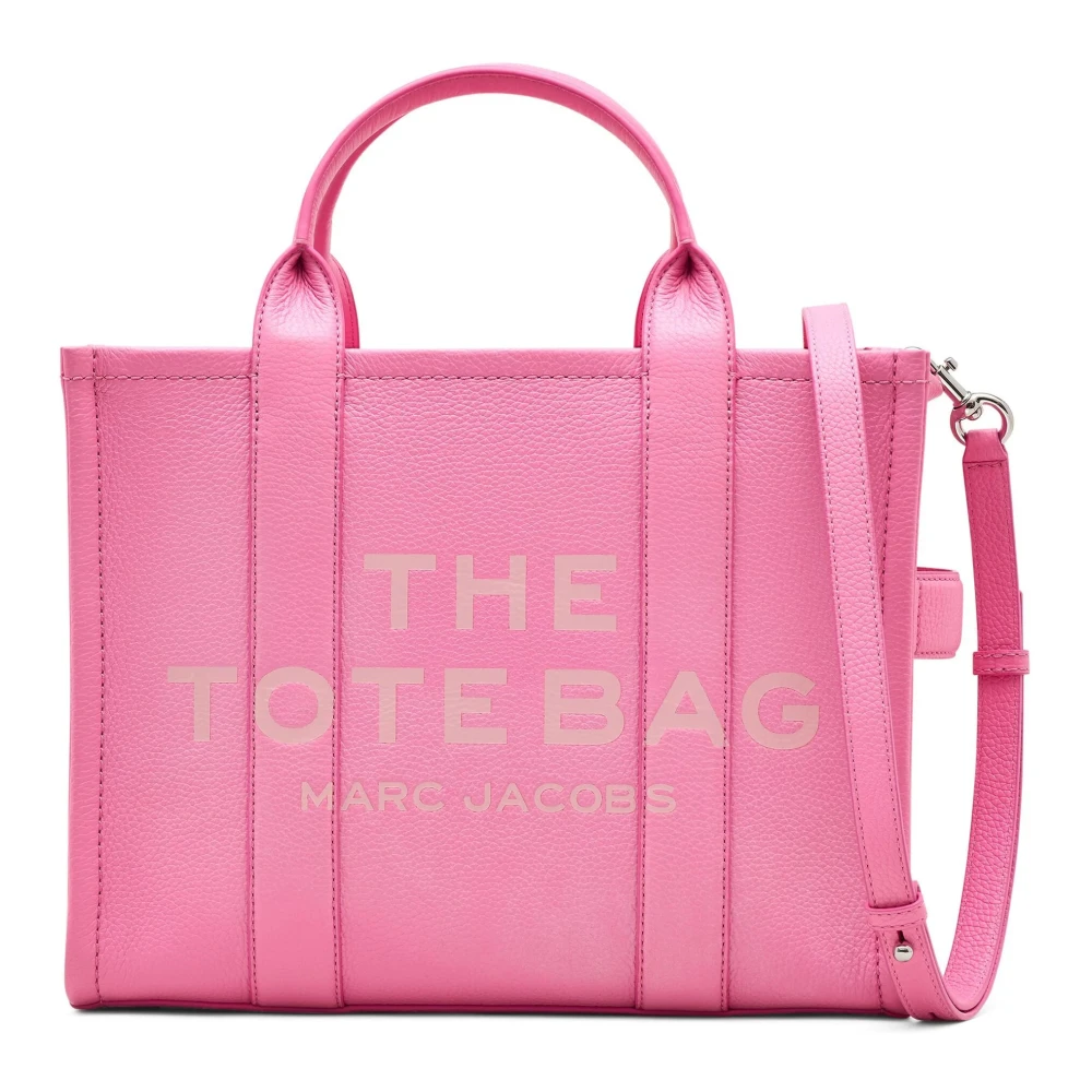 Marc Jacobs Roze Leren Tote Tas met Afneembare Band Pink Dames