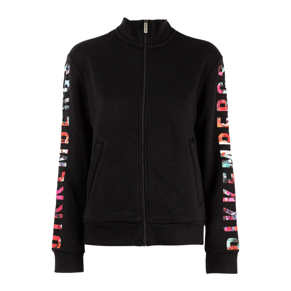 Bikkembergs Sportieve Zwarte Dames Sweatshirt Black Dames