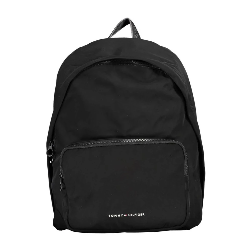 Tommy Hilfiger Men's Black Backpack With Laptop Compartt