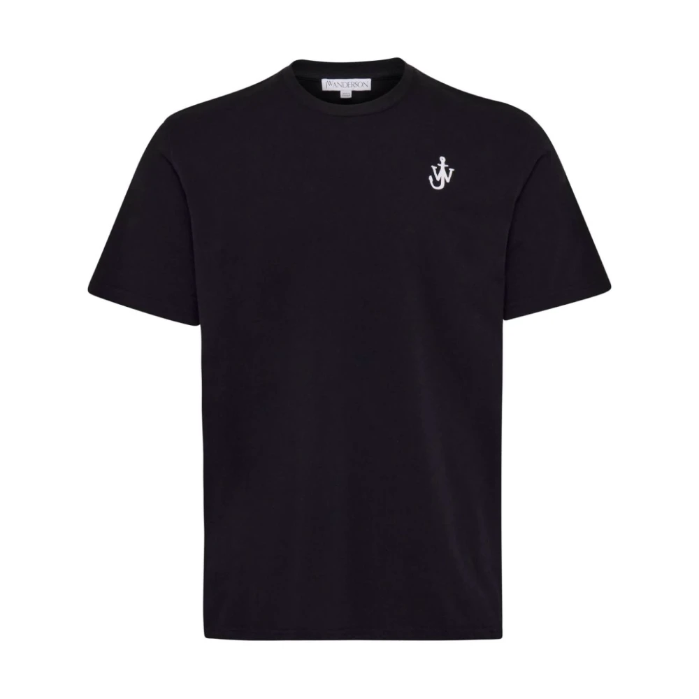 JW Anderson Zwarte Crew Neck T-shirts en Polos Black Heren