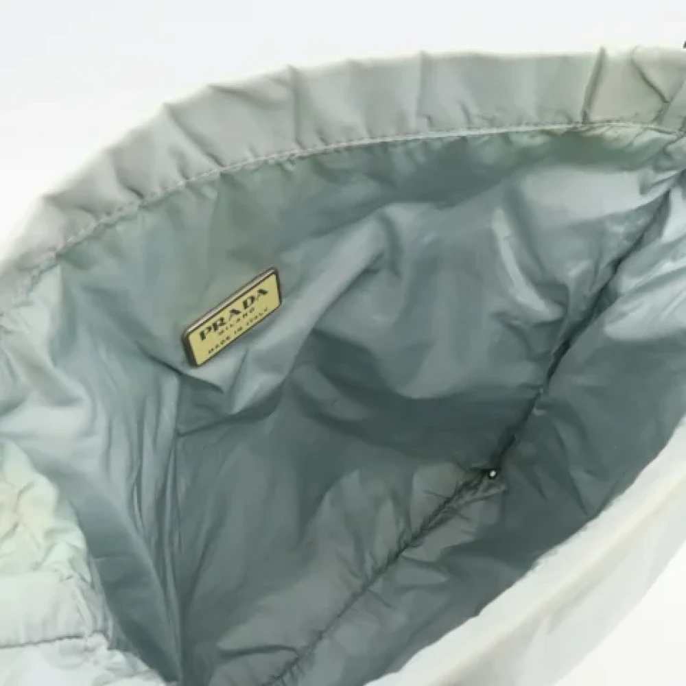 Prada Vintage Pre-owned Nylon backpacks Gray Dames