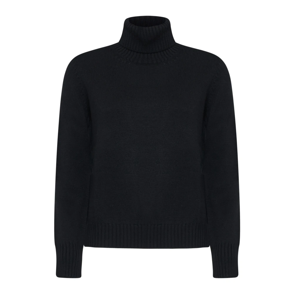 Blanca Vita Women's Black Turtlenecks,, Jumpers For A Chic Look Extra Small