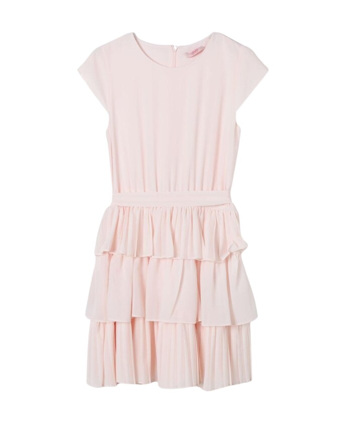 pink-pleated-kids-dress