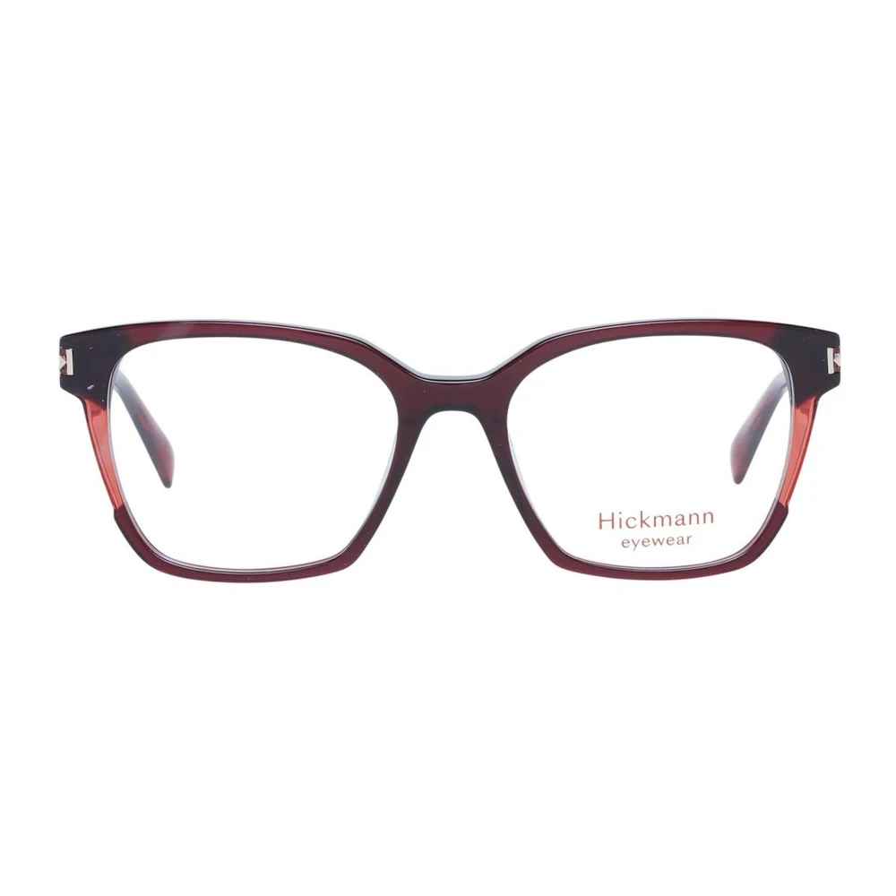 Ana Hickmann Bordeauxrode Rechthoekige Optische Monturen met Acetaat Red Dames