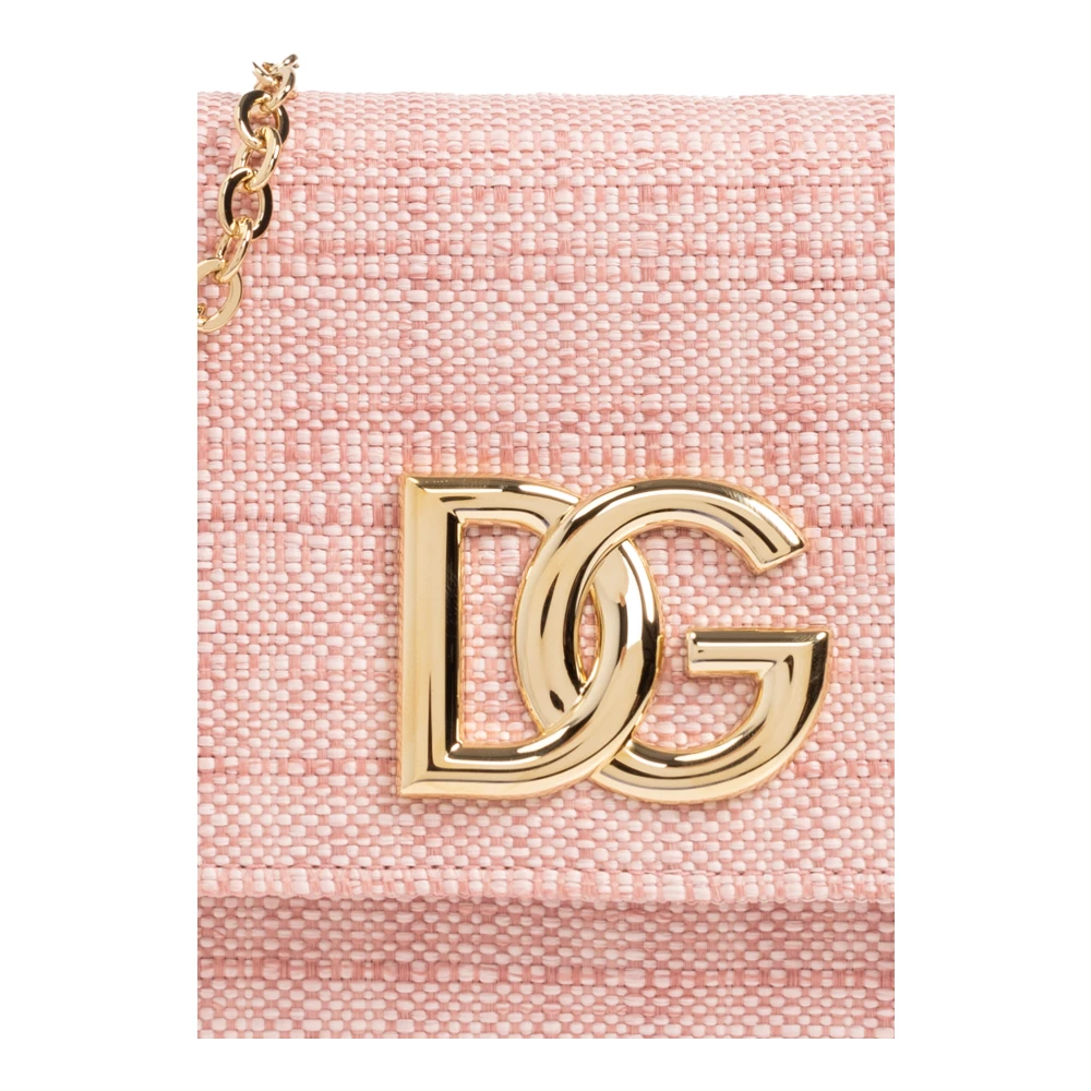 Dolce & Gabbana Schoudertas met logo Pink Dames