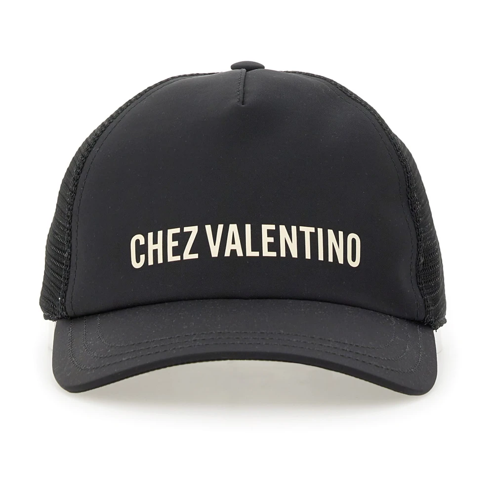 Valentino Garavani Black Hats & Caps, Male, 57 Cm, Chez Baseball Cap