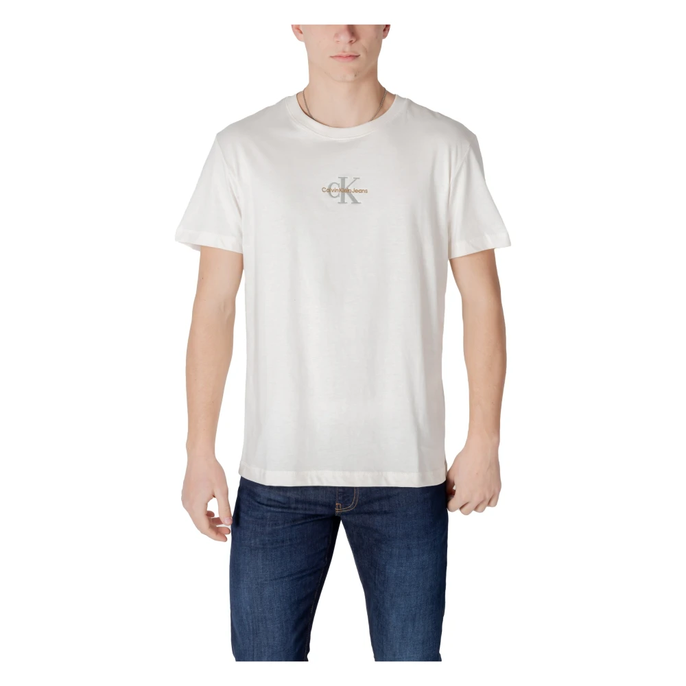 Calvin Klein Jeans Klassiek Wit Katoenen T-shirt White Heren
