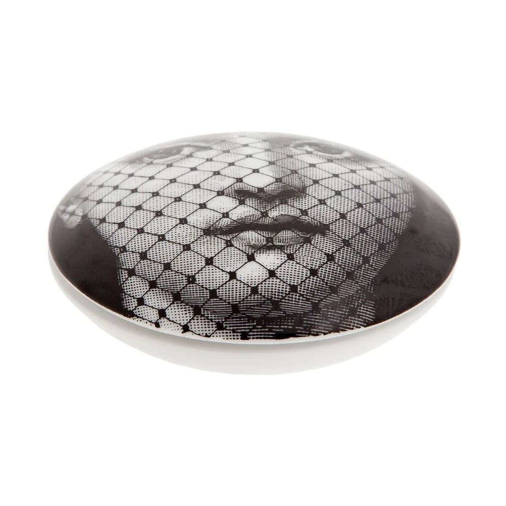 Fornasetti Met de Hand Versierde Porseleinen Sieradendoos White Dames