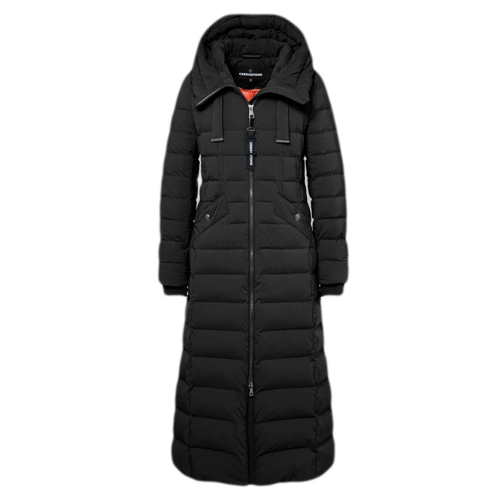 Creenstone Stijlvolle Loren Parka Jas Vrouwen Black Dames